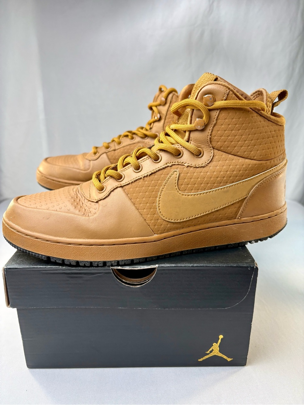 Nike Ebernon Mid Winter Wheat Men's Size 10 Tan Brown High Top